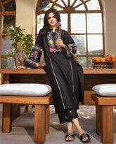 Maya Black Embroidered 2PC